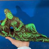  Tượng Phật Bà Quan Âm Ngọc Xanh Sưu Tầm Cao Cấp BKSTCN-9607 