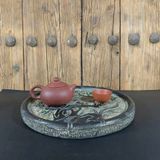  Khay Trà Đá Chạm Hoa Mai Trúc Cao Cấp BKSTCN-9611 