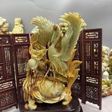 Bức Ngọc Rùa Hạc Chế Tác Thủ Công  BKSTCN-9616 
