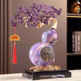  Cây Kim Tiền Đá Thạch Anh Tím Phong Thủy BKSTCN-9631 