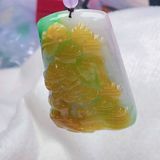  Mặt Dây Chuyền Đá Cẩm Thạch Chạm Khắc Sơn Thủy Hữu Tình BKSTCN-9638 