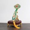 Gậy Như Ý Ngọc Tự Nhiên Mạ Vàng Phong Thủy BKSTCN-9639