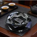  Gạt Tàn Pha Lê Khối Cắt Kim Cương Logo Rolls-Royce Cao Cấp BKSTCN-9668 