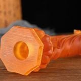  Tôn Tượng Đức Phật A Di Đà Bằng Lưu Ly Cam Hổ Phách Cao Cấp BKSTCN-9671 