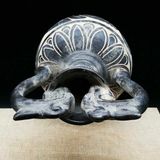 Bình Ceramic Hai Tai Đầu Rồng Phượng Khắc Cắt Mẫu Đơn Cổ  BKSTCN-9681 