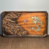  Khay Trà Gỗ Khảm Rồng Phượng Decor BKWOCN-9231 