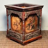  Ống Đựng Bút Gỗ Chạm Khắc Cổ Điển BKWOCN-9294 