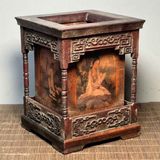  Ống Đựng Bút Gỗ Chạm Khắc Cổ Điển BKWOCN-9294 