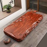  Khay Trà Gỗ Hương Nguyên Khối Chạm Cá Chép Hóa Rồng BKWOCN-9311 