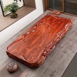  Khay Trà Gỗ Mun Nguyên Khối Chạm Cá Chép Liên Hoa BKWOCN-9312 
