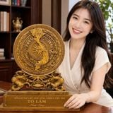  Đĩa Trầm Hương Khắc Chữ Tổng Bí Thư Chủ Tịch Nước Tô Lâm BKWOCN-9325 
