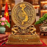  Đĩa Trầm Hương Khắc Chữ Tổng Bí Thư Chủ Tịch Nước Tô Lâm BKWOCN-9325 