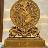  Đĩa Trầm Hương Khắc Chữ Tổng Bí Thư Chủ Tịch Nước Tô Lâm BKWOCN-9325 