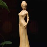  Tượng Gỗ Cô Gái Gỗ Hoàng Dương BKWOVN-9210 