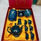  Bộ ấm chén in Tổng Bí Thư Tô Lâm màu xanh Phú quý BKCEVN-10251 