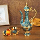  Bộ Ly Đồng Hoàng Gia Khảm Men Xanh Cao Cấp BKMECN-9713 