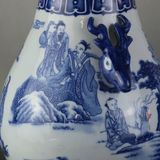  Bình sứ hoa lam Lộc Đầu Tôn - họa tiết Nhân Vật BKCECN-10617 