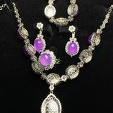  BỘ TRANG SỨC PHỈ THÚY TÍM VIOLET – SANG TRỌNG, QUÝ PHÁI BKJECN-9513 