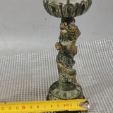  Cặp chân nến rồng phượng bằng đồng  sưu tầm BKMECN-10317 
