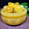 Hũ Tụ Bảo Ngọc Vàng Nguyên Khối BKSTCN-9654