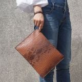  Túi cầm tay nam da cá sấu cao cấp BKFAVN-9458 