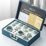  Quà tặng bộ ấm trà gốm sứ  Nhữ Diêu cao cấp 