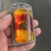  Mặt Dây Chuyền Hổ Phách Côn Trùng Khảm Viền BKJECN-9494 