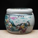  Hũ gốm bách nhi  Kt 10* 11 