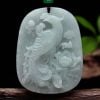 Mặt Dây Chuyền Ngọc Phỉ Thúy Băng Khắc Phượng Hoàng Mẫu Đơn BKSTCN-9684