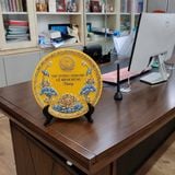  Đĩa cảnh in Tổng Bí Thư Tô Lâm tặng màu xanh BKCECN-10582 