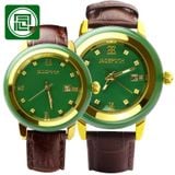  Đồng hồ Ngọc bích dây da cao cấp BKFAVN-9458 