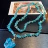  Dây chuyền Aquamarine hai tầng cao cấp dành cho nữ 