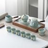 Quà tặng bộ ấm trà gốm sứ  Nhữ Diêu cao cấp