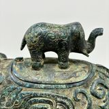  Tượng Voi Bằng Đồng háng Sưu Tầm BKMECN-10334 