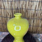  Bình Gốm Men Rạn Cổ Cao 22cm Đính Đá Quý BKCECN-10257 