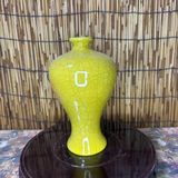  Bình Gốm Men Rạn Cổ Cao 22cm Đính Đá Quý BKCECN-10257 