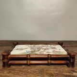  Khay Trà Gốm Cổ Khung Gỗ Cẩm BKCEVN-10242 