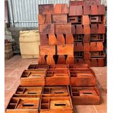  Hộp đựng bút gỗ hương mẫu trơn BKWOVN-9208 