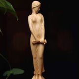  Tượng Gỗ Cô Gái Gỗ Hoàng Dương BKWOVN-9209 