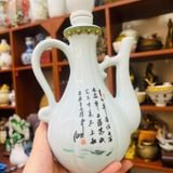  Bình Rượu Gốm Sứ Vẽ Tích Lý Bạch Say Rượu BKCECN-10254 