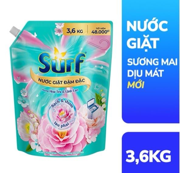  Nước giặt Surf túi 4kg đủ hương 