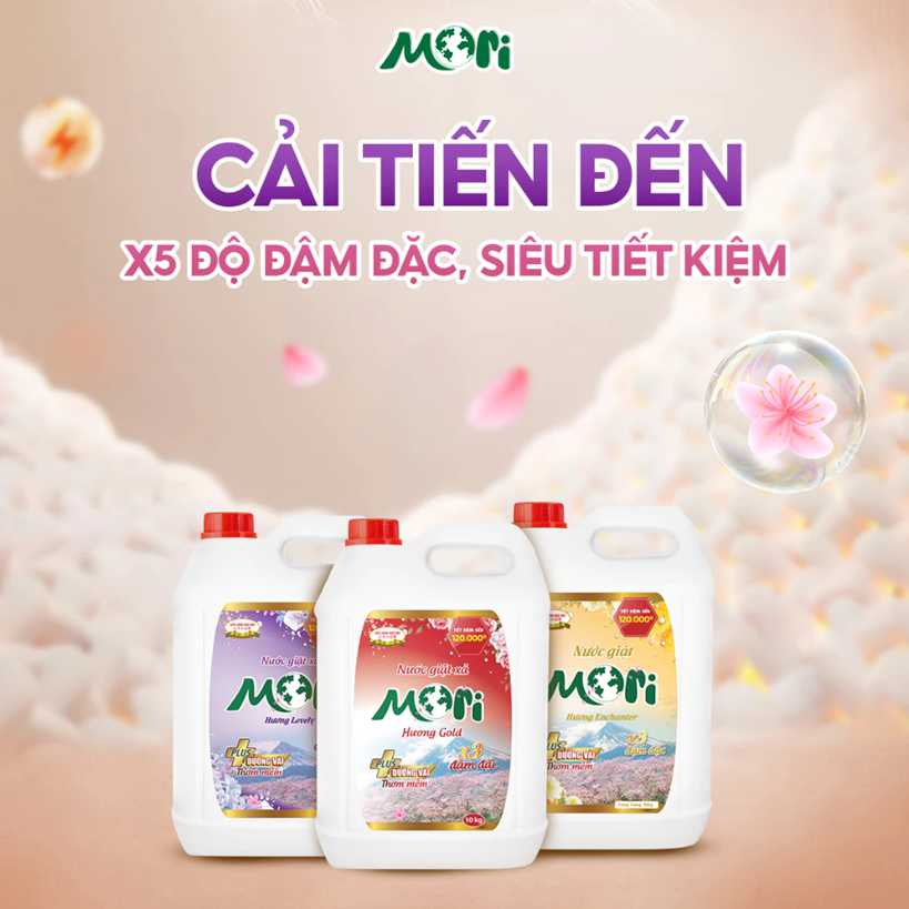  Nước giặt Mori can 10 Kg 