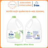  Nước giặt quần áo D-nee 3L (Chính hãng có tem Đại Thịnh) 