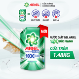  Nước Giặt Gel ARIEL 10X Sức Mạnh Giặt Sạch Chuyên Gia Cửa Trước - Cửa Trên Hương Downy Nắng Sớm Túi 1.37 - 4.05KG 