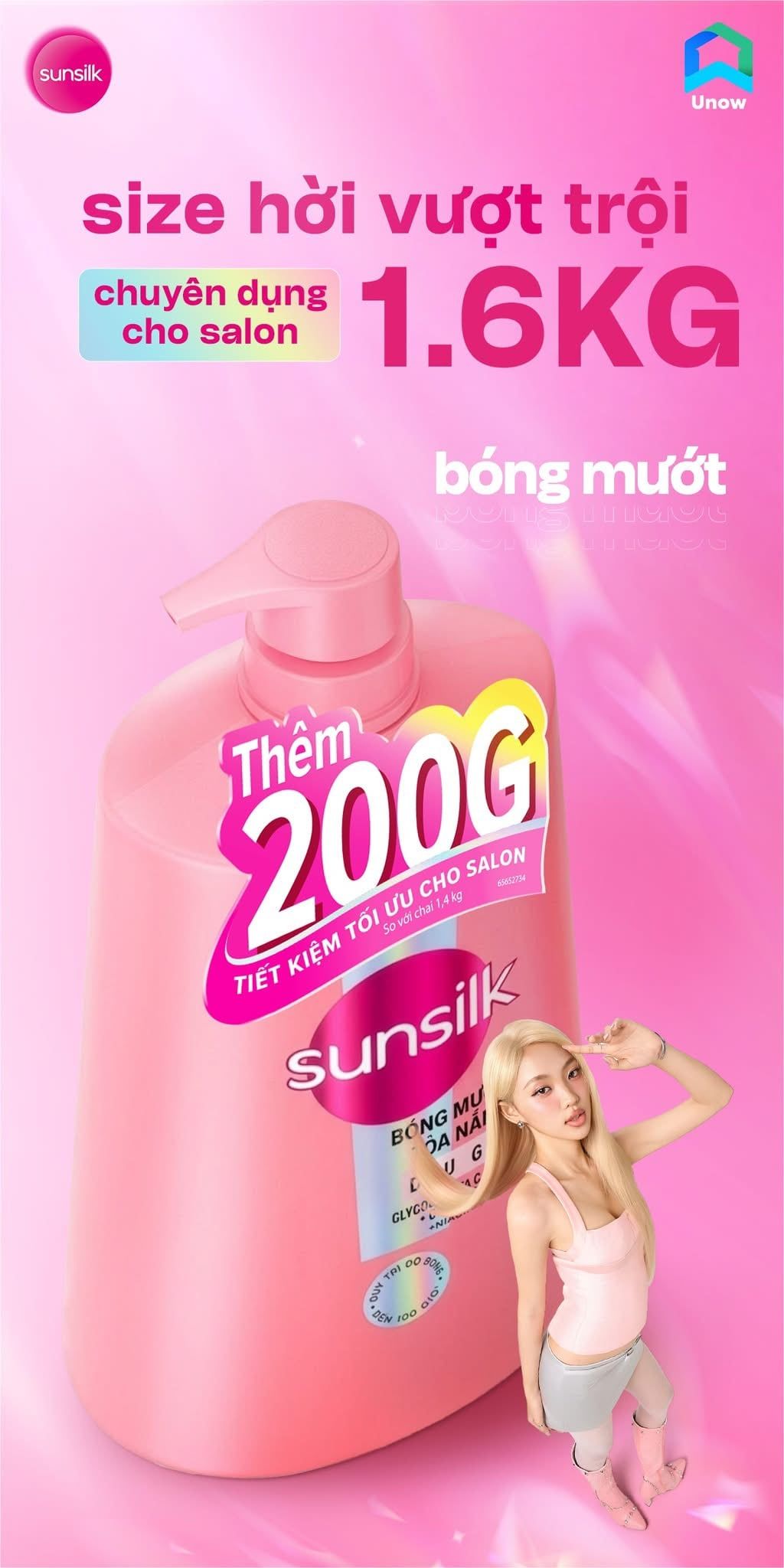  Dầu gội Sunsilk 1.6Kg chuyên dụng Salon tóc siêu tiết kiệm 