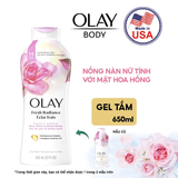  Sữa tắm OLAY dưỡng da 650ml nhiều mùi hương, cải thiện da sáng khỏe sau 14 ngày - Mỹ 