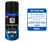 Xịt khử mùi cho nam toàn thân ngăn mồ hôi và mùi cơ thể Romano 150ml / 195ml 