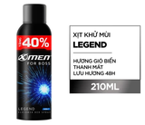  [Tặng thêm 40% dung tích] Xịt khử mùi XMen For Boss Intense/ Luxury/Legend/Motion 210ml - Hương Nước Hoa Châu Âu 