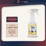  Nước lau bếp On1 500ml tinh dầu chanh Yuzu giúp làm sạch bụi bẩn, dầu mỡ, cặn bám lâu ngày 