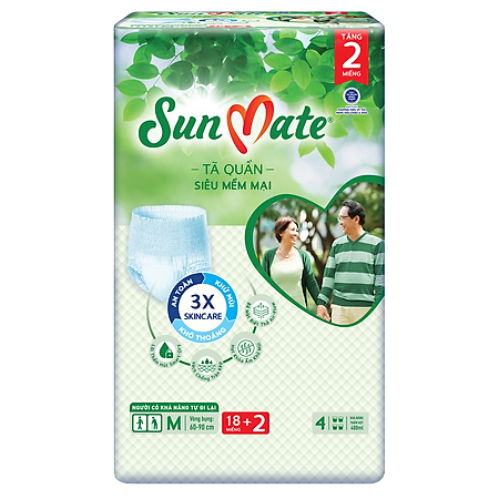  Tả quần Sunmate siêu mềm mại, khô thoáng người lớn 